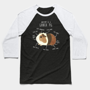 Anatomy of a Guinea Pig Baseball T-Shirt