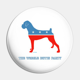 The Wiggle Butts Party aka the Boxer Party Pin