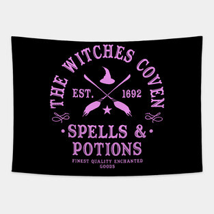 Wiccan Occult Witchcraft Witches Coven Spells & Potions Tapestry