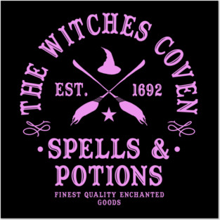 Wiccan Occult Witchcraft Witches Coven Spells & Potions Posters and Art