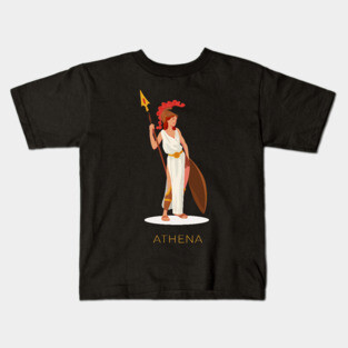 Athena Greek Mythology Kids T-Shirt