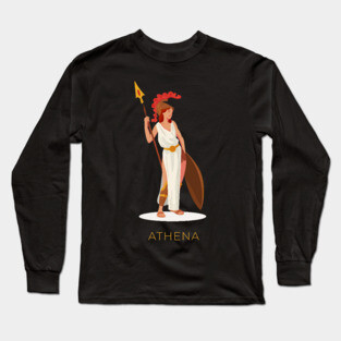 Athena Greek Mythology Long Sleeve T-Shirt
