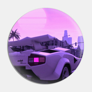 Countach sunset Pin