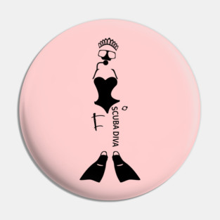 Scuba Diva Pin
