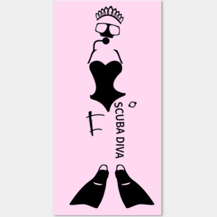 Scuba Diva Posters and Art