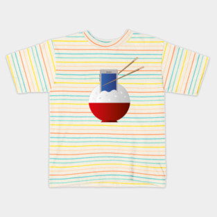 Rice Phone Kids T-Shirt