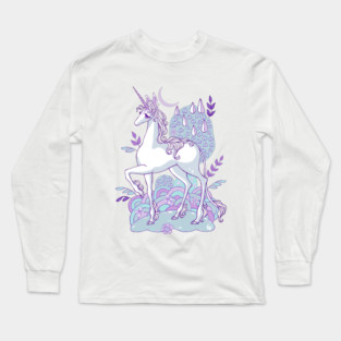 The Last Unicorn Illustration Long Sleeve T-Shirt