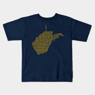 Almost Heaven West Virginia Kids T-Shirt
