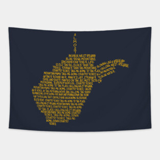 Almost Heaven West Virginia Tapestry