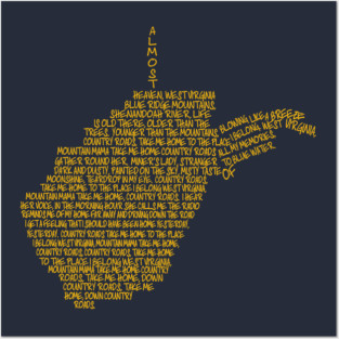 Almost Heaven West Virginia Posters and Art