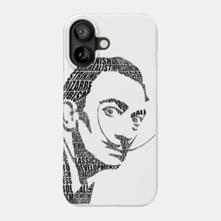Salvador Dali Calligram Phone Case
