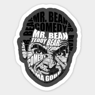 Mr Bean Calligram Sticker