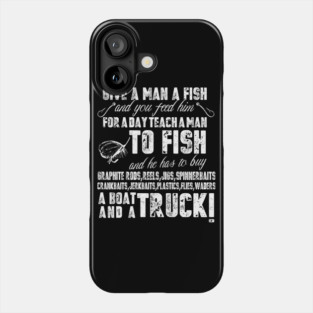 Mens Funny Fishing Shirts For Men Give A Man A Fish Phone Case