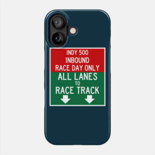 Indy 500 Inbound Race Day Traffic Phone Case