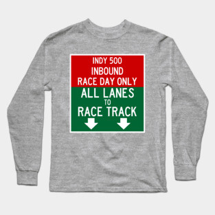 Indy 500 Inbound Race Day Traffic Long Sleeve T-Shirt