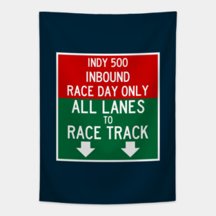 Indy 500 Inbound Race Day Traffic Tapestry