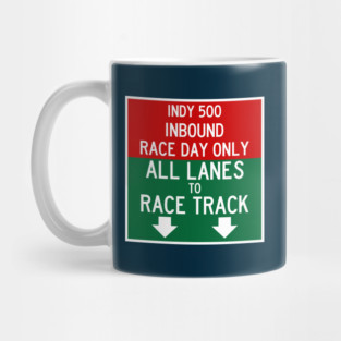 Indy 500 Inbound Race Day Traffic Mug