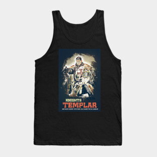 Knights Templar / The crusader motto Tank Top