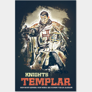 Knights Templar / The crusader motto Posters and Art