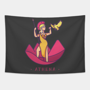 Athena Greek Mythology Tapestry