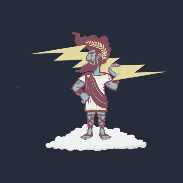 Zeus Greek Mythology Lightning Thunder by stayfrostybro