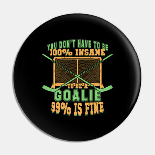 Ice Hockey Goalie Goaltender Gift Pin