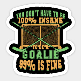 Ice Hockey Goalie Goaltender Gift Sticker