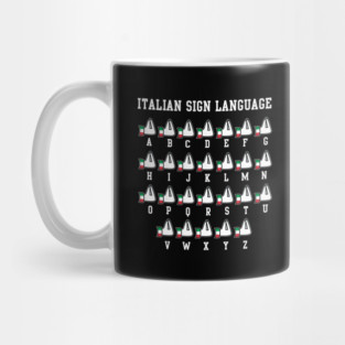 Italian Sign Language Italia Italy Italiano Mug