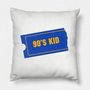 90's Kid - Blockbuster video logo Pillow