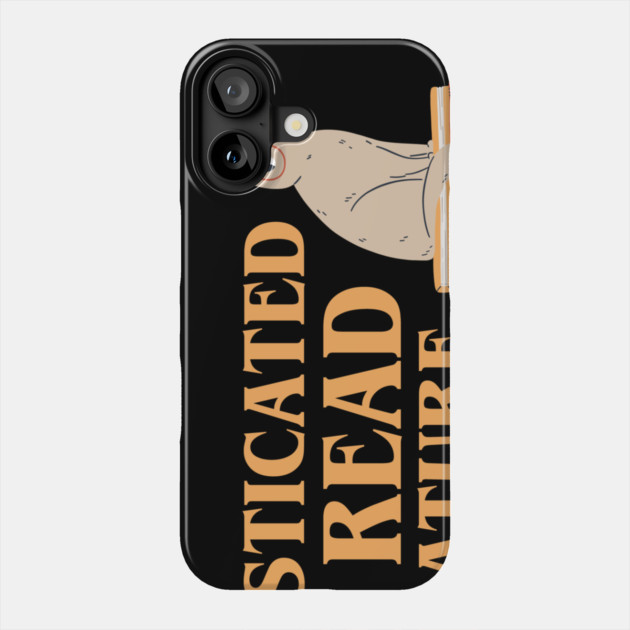 Kitty with Big Red Eyeglasses Funny Cat Pun Phone Case by creative