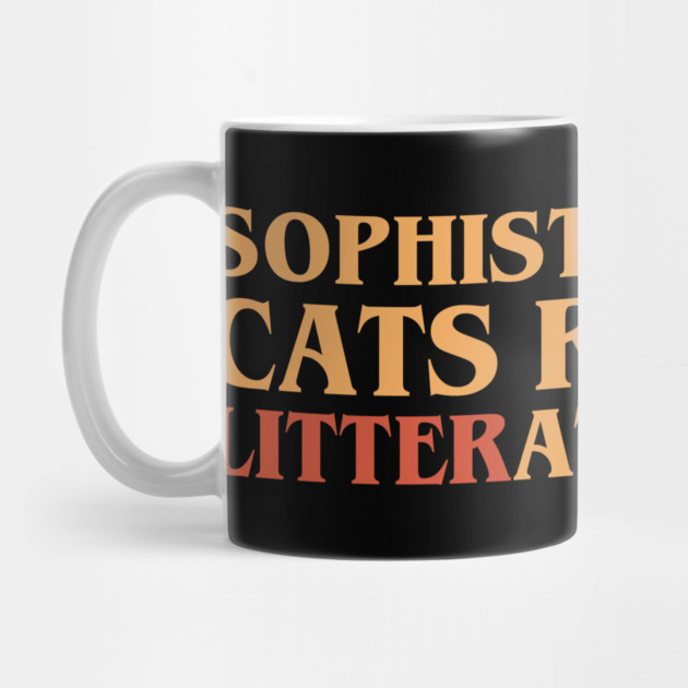 Kitty with Big Red Eyeglasses Funny Cat Pun by creative