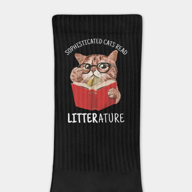 Cute Kitten Reading a Book Funny by creative