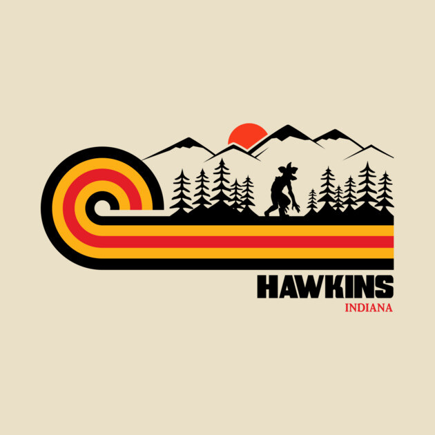 Visit Hawkins Retro 70s Vibe by WMKDesign