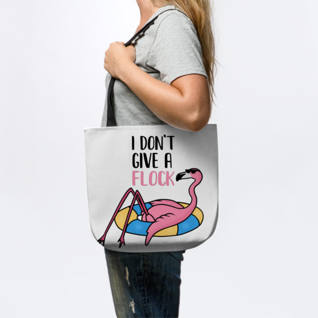 Funny Flamingo, I Don't Give a Flock, Tropical by logiamerch