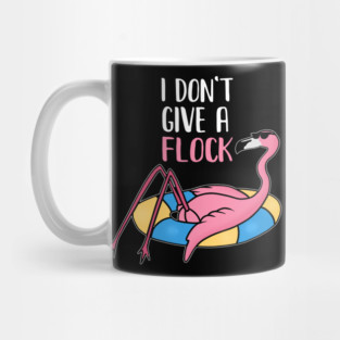 Funny Flamingo, I Don't Give a Flock, Tropical Mug