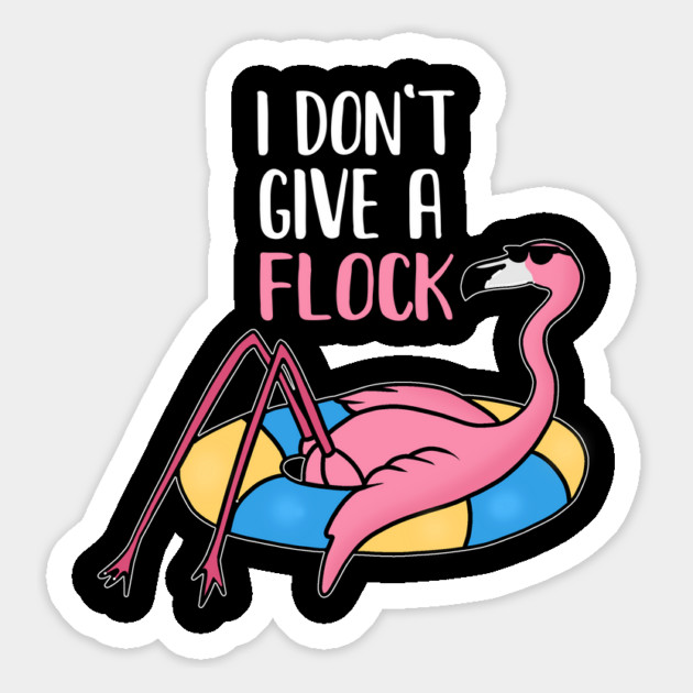 Funny Flamingo, I Don't Give a Flock, Tropical Magnet by logiamerch