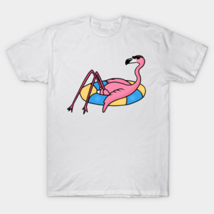 Funny Flamingo on Vacation, Love Flamingos T-Shirt