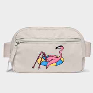 Funny Flamingo on Vacation, Love Flamingos Bag