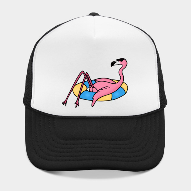 Funny Flamingo on Vacation, Love Flamingos by logiamerch