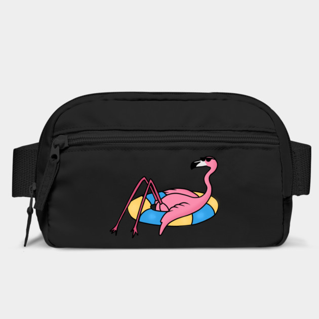 Funny Flamingo on Vacation, Love Flamingos by logiamerch