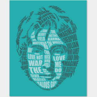 John Lennon Calligram Posters and Art