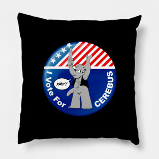 I Vote for Cerebus Pillow