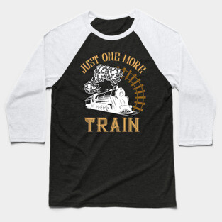 Funny Model Railway Lover Locomotive Baseball T-Shirt