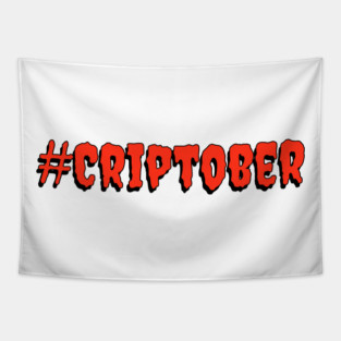 #Criptober (Red & Black) Tapestry