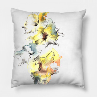 Gladiolus watercolor Pillow