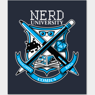 Nerd university Posters and Art