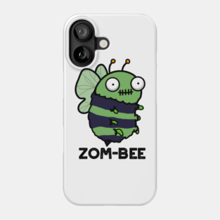 Zom-bee Cute Halloween Zombie Bee Pun Phone Case