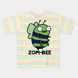 Zom-bee Cute Halloween Zombie Bee Pun Kids T-Shirt