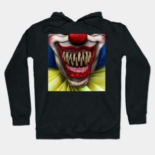 Halloween Horror Clown Face Mask Hoodie