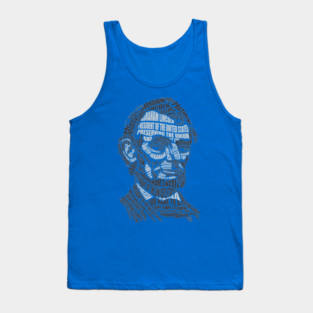 Abraham Lincoln Calligram Tank Top